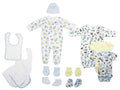 Bambini Neutrales Neugeborenen-Set, 13-teilig, Geschenkset zur Babyparty