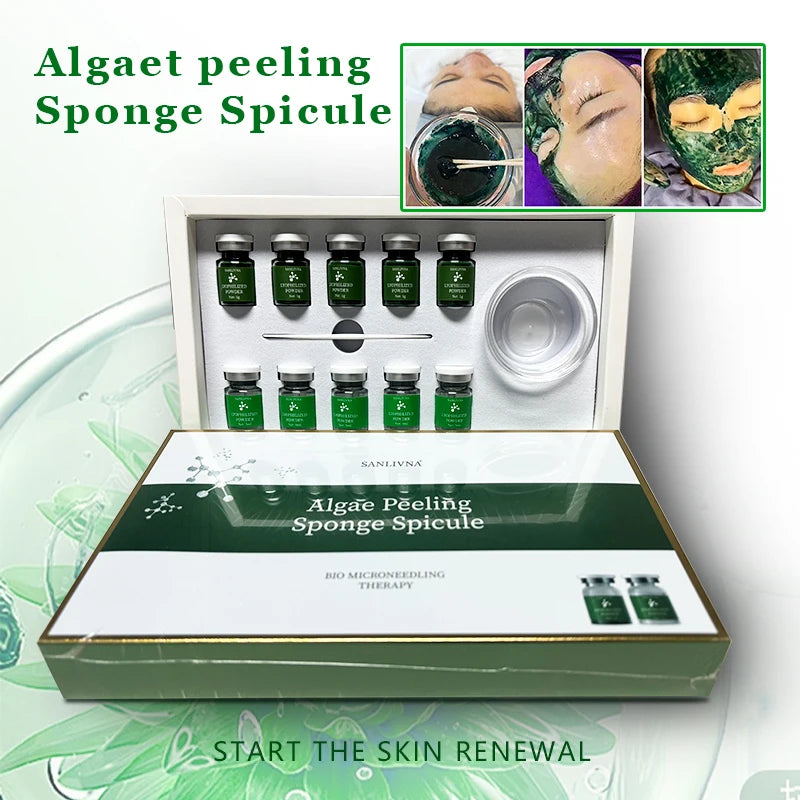 Algae Peeling Powder Natural Seaweed Bone Algae DIY Facial Mask SkinCare Repair Acne Clean Pores Whiten Brighten