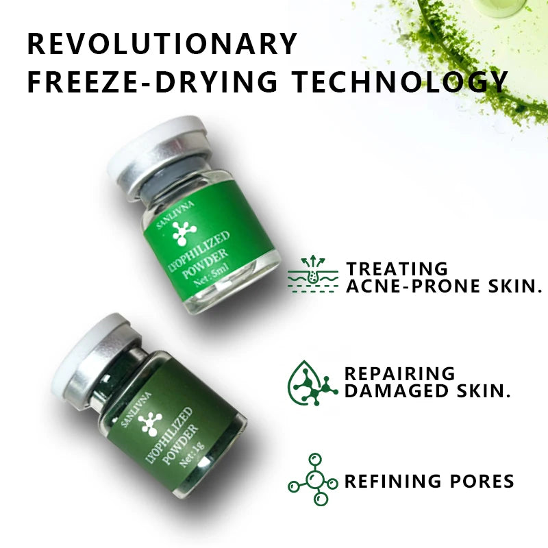 Algas Peeling en Polvo Algas Marinas Naturales Hueso Algas DIY Mascarilla Facial Cuidado de la Piel Reparación Acné Limpiar Poros Blanquear Iluminar