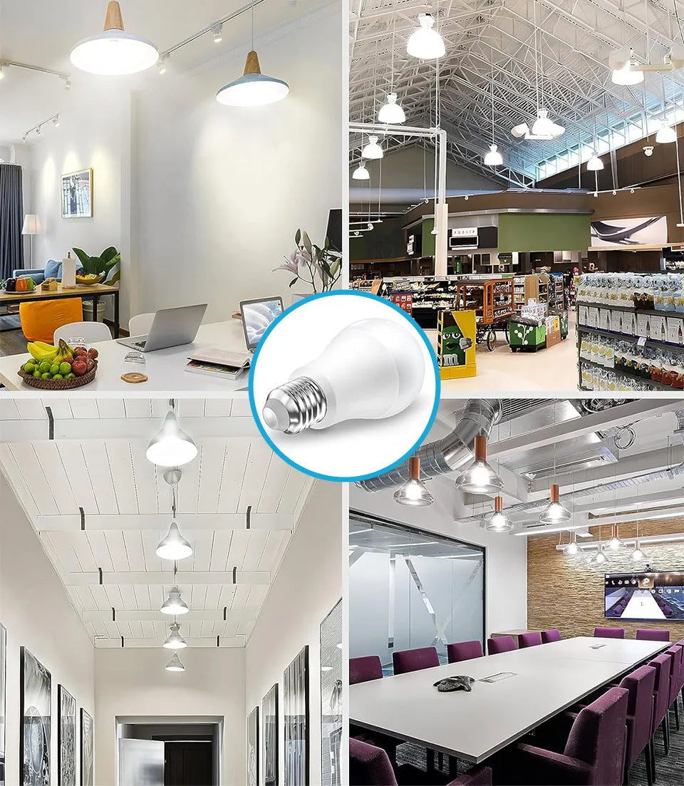 10 Stk. LED-Lampe E27 B22 E14 220V LED-Lampe SMD2835 Bombilla 3W 6W 9W 12W 15W 18W 20W LED-Leuchten Energiesparend für Innenräume Schlafzimmer Zuhause