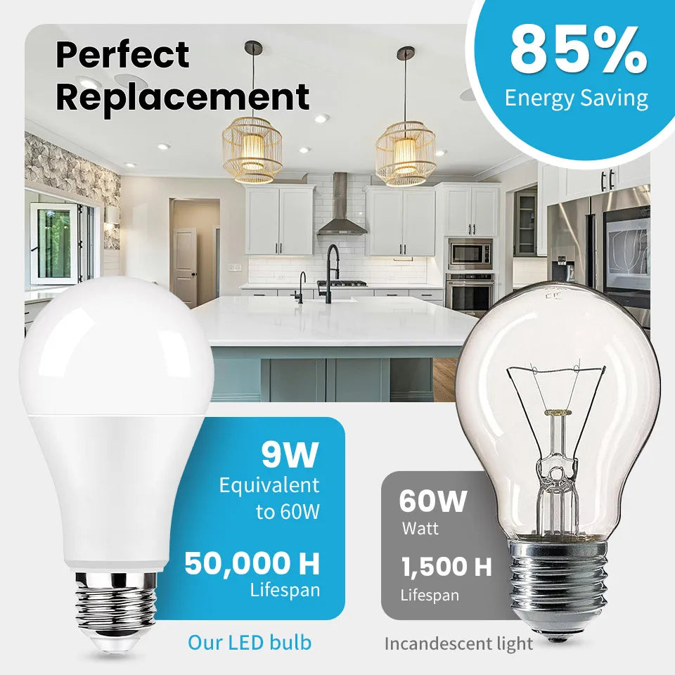 10 Stk. LED-Lampe E27 B22 E14 220V LED-Lampe SMD2835 Bombilla 3W 6W 9W 12W 15W 18W 20W LED-Leuchten Energiesparend für Innenräume Schlafzimmer Zuhause