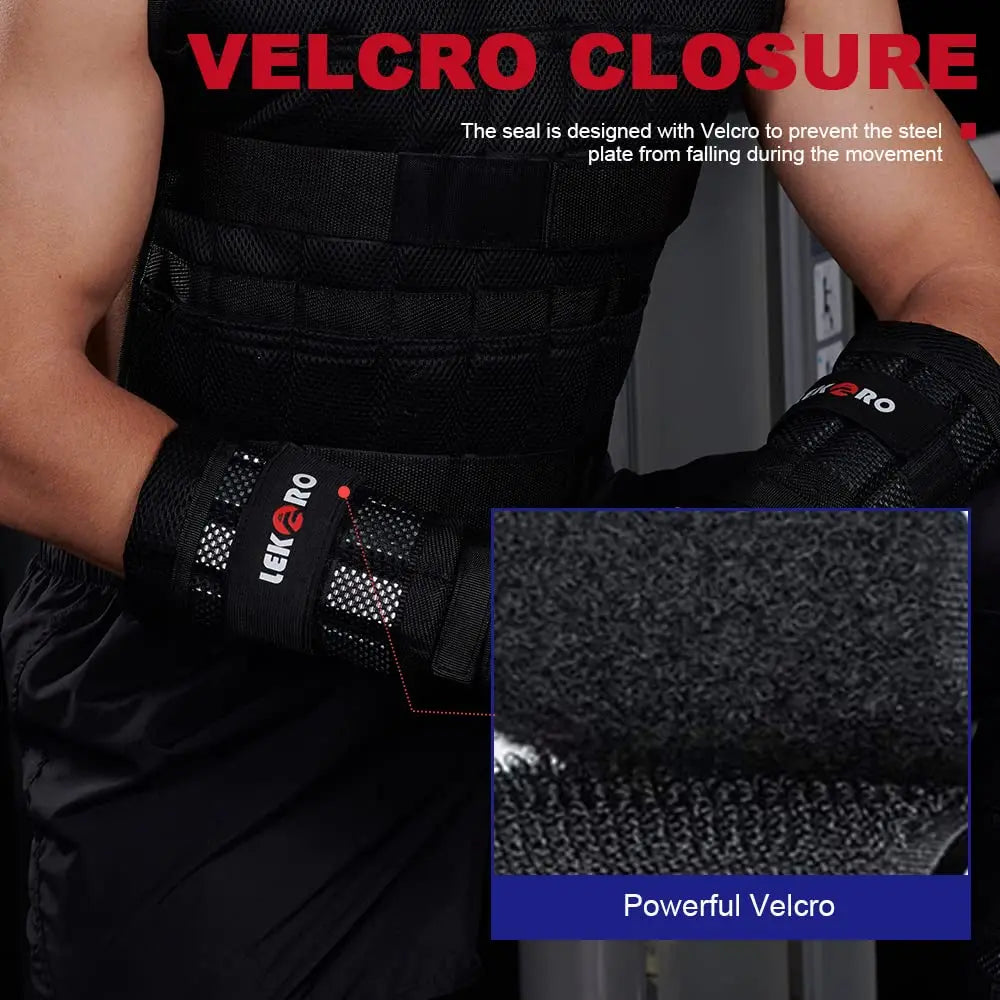 Verstellbare gewichtstragende Weste für Arme/Beine, abnehmbares Handgelenk- und Knöchelgewicht für Herren und Damen Training Fitness