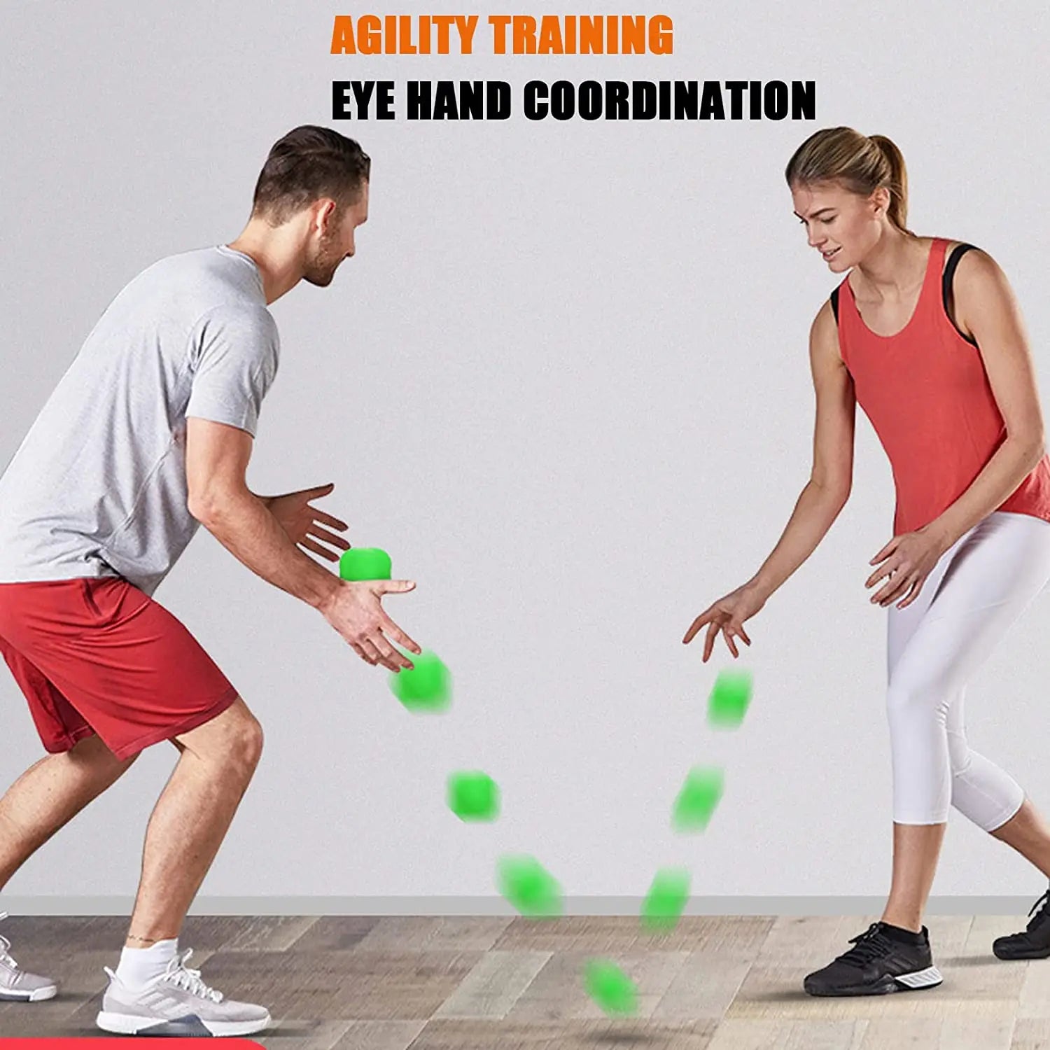 Hexagonaler Reaktionsball Geschwindigkeit Beweglichkeit Training Silikon Ball Koordination Reflex Sport Fitness Trainingsball für Kinder Erwachsene