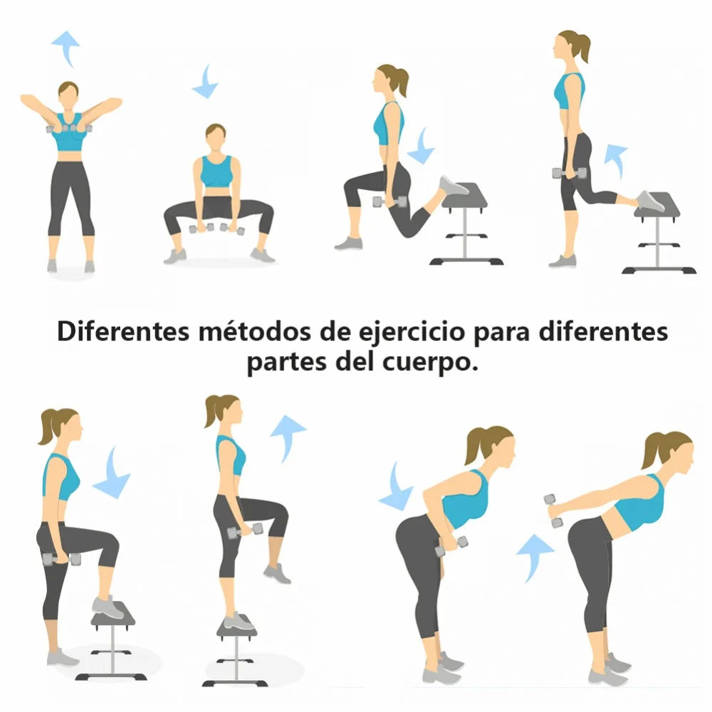 Juego de mancuernas de fitness antideslizantes de 2 kg, 2,5 kg, 3 kg para hombres y mujeres, pesas deportivas, equipo de musculación 2023