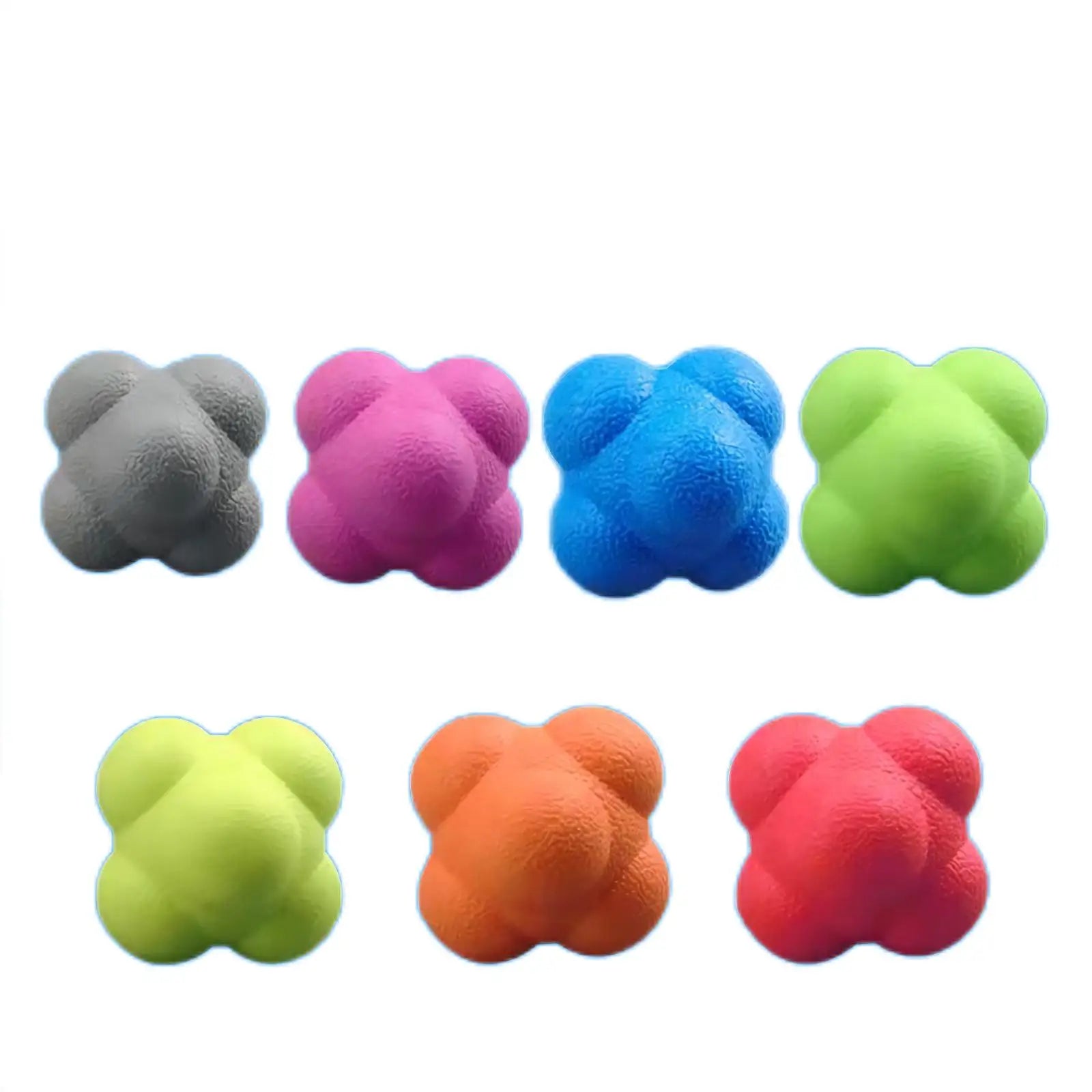 Hexagonaler Reaktionsball Geschwindigkeit Beweglichkeit Training Silikon Ball Koordination Reflex Sport Fitness Trainingsball für Kinder Erwachsene