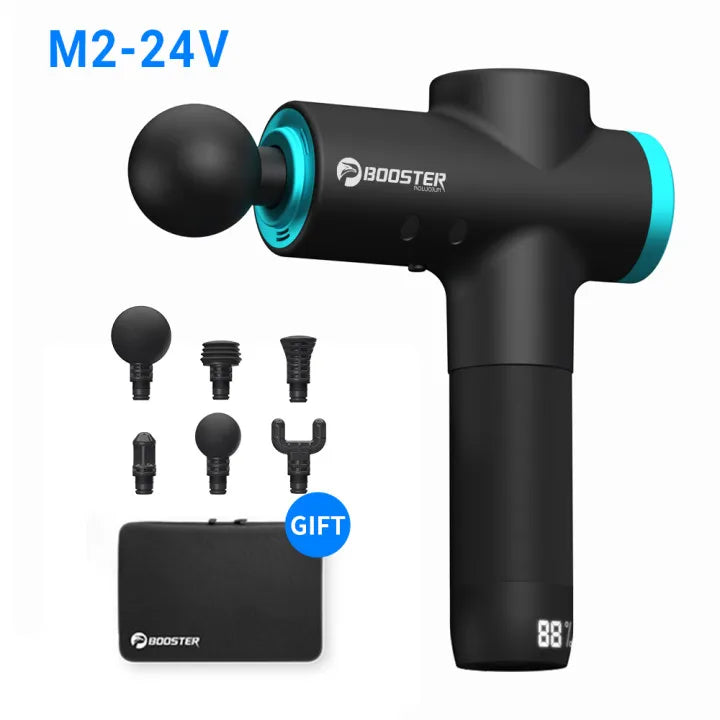 BOOSTER M2-12V LCD Display Massagepistole Professioneller Tiefenmuskelmasseur Körperentspannung Faszienpistole Fitness