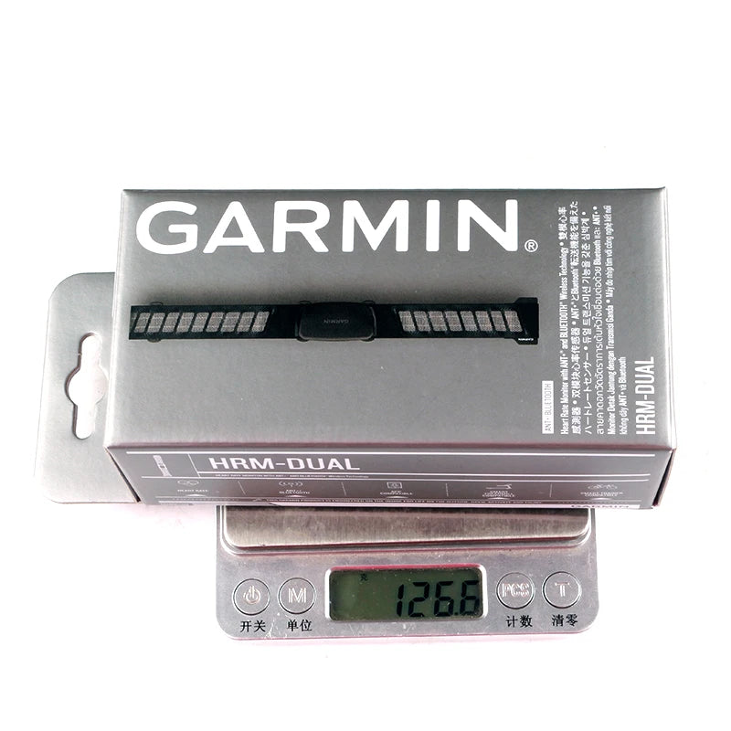 Garmin HRM Dual Herzfrequenzmesser Geschwindigkeitssensor Trittfrequenzsensor Fitness Sport Ant+ Bluetooth Dual Modell Gurt Radfahren Herzfrequenz