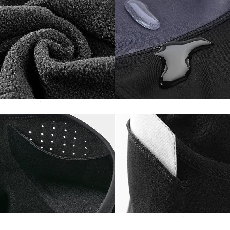 ROCKBROS Winter-Radmaske Fleece Thermo Warm Winddicht Fahrrad-Gesichtsmaske Sturmhaube Skimaske Angeln Skifahren Mütze Kopfbedeckung