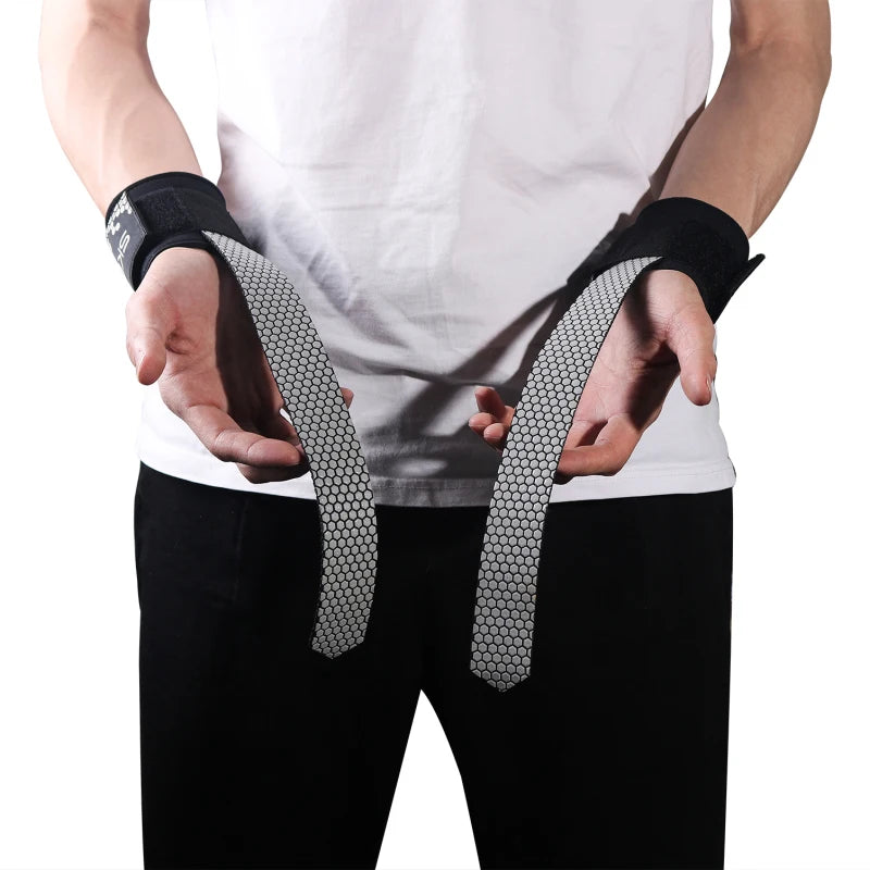 Handgelenkzugbänder Gewichtheben Bodybuilding Powerlifting Krafttraining Fitness Hanteln Kreuzheben Workout Handgelenkstütze