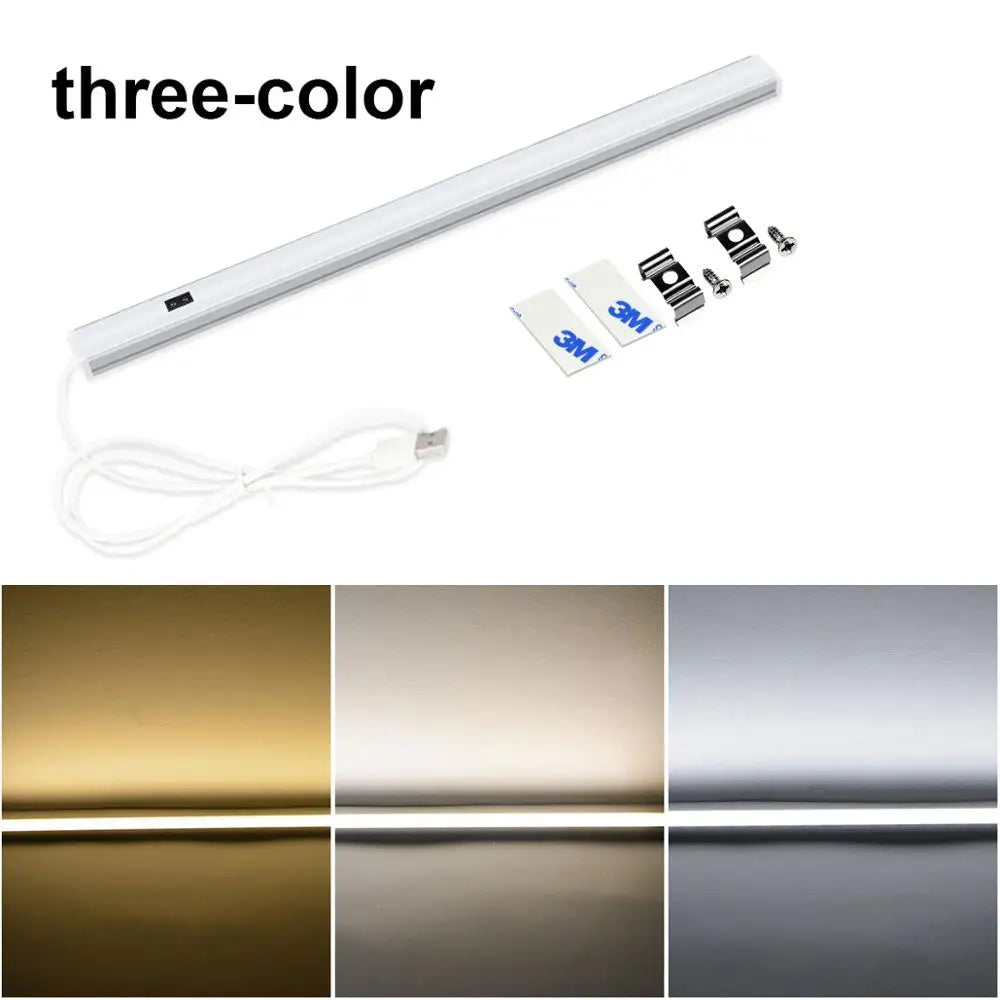 5V USB Powered Smart LED Kitchen Light Hand Sweep Sensor Lamp Backlight for Cabinet Wardrobes Cupboard Lighting 30/40/50cm