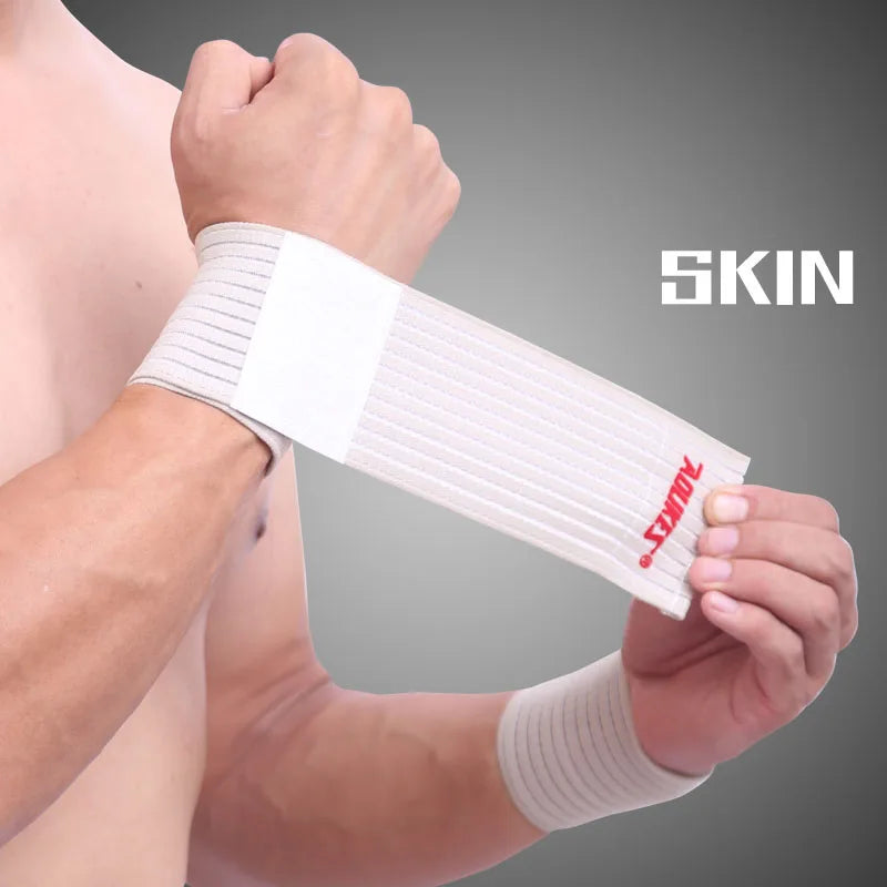 AOLIKES 1 Pcs cotton fitness elastic bandage hand wrist strap wrap sport wristband support gym wrist protector carpal tunnel