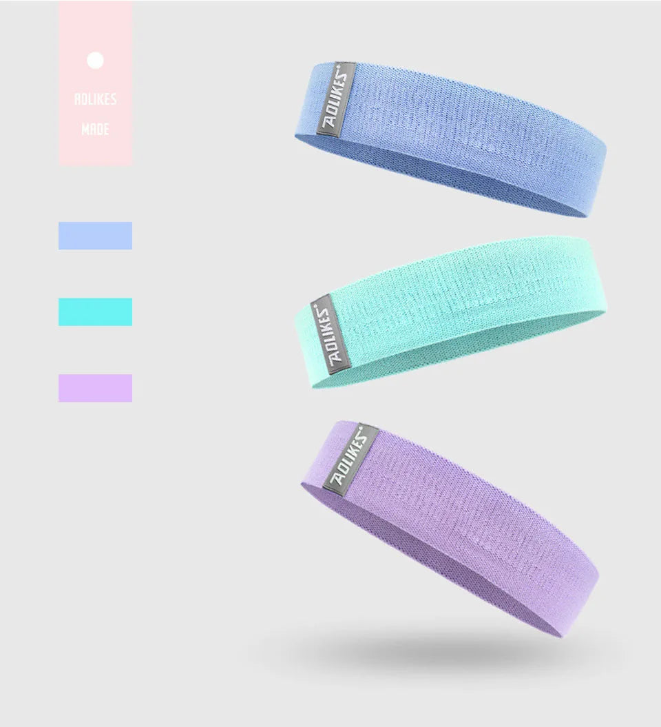 AOLIKES 1PCS Bandas de resistencia elásticas para glúteos, sentadillas, entrenamiento de glúteos, antideslizantes, banda gruesa, tiras de fitness, bucles de yoga