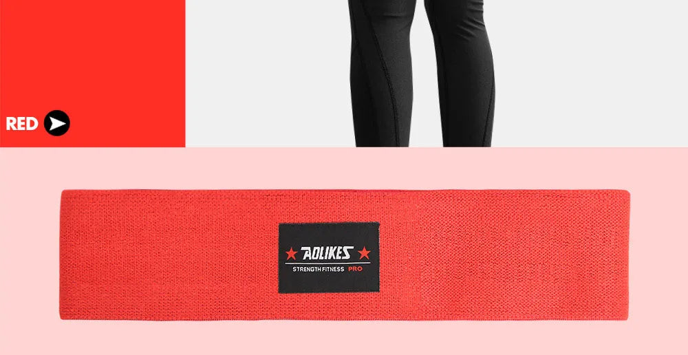 AOLIKES 1PCS Bandas de resistencia elásticas para glúteos, sentadillas, entrenamiento de glúteos, antideslizantes, banda gruesa, tiras de fitness, bucles de yoga