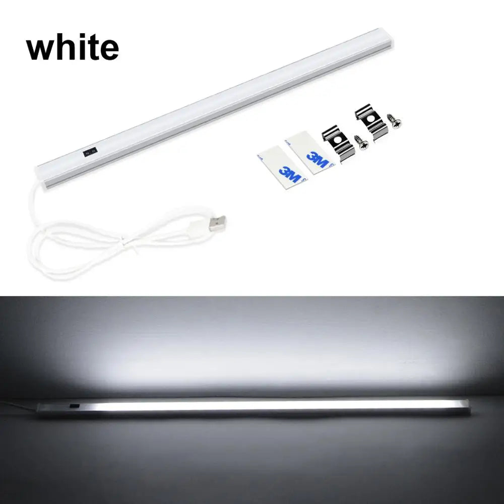 5V USB-betriebene intelligente LED-Küchenleuchte Handsensor Lampe Hintergrundbeleuchtung für Schrank Kleiderschränke Beleuchtung 30/40/50cm