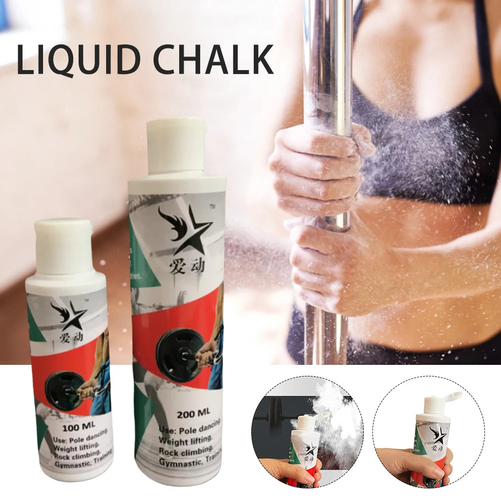 200 ml Flüssiges Kreide-Antirutsch-Magnesiumpulver für Gewichtheben, Kletterpulver, Fitnesszubehör, Klettern, Heben, Training