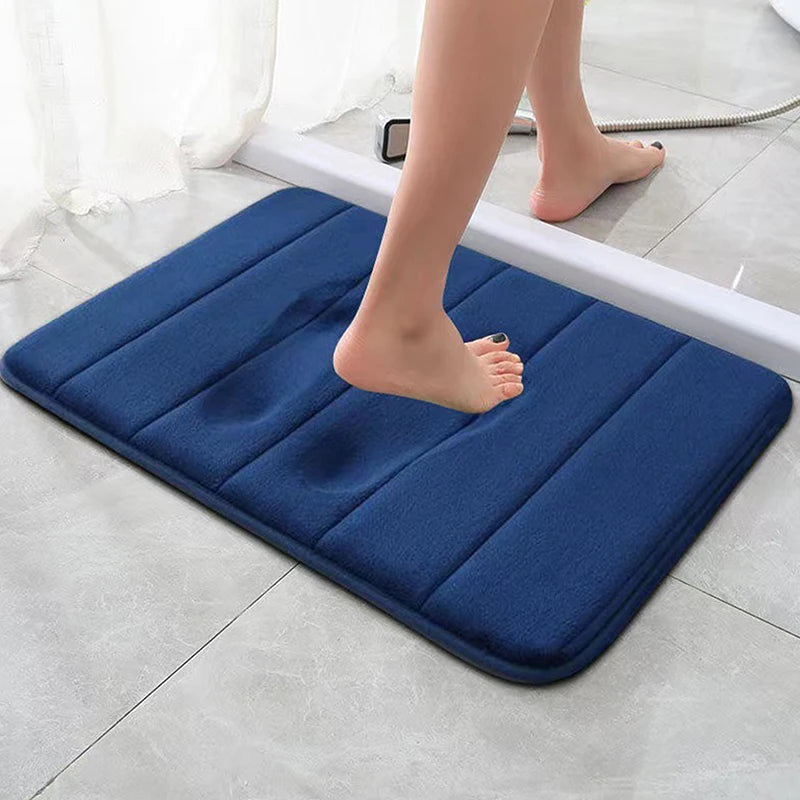 Alfombra de baño para el hogar de 60x40cm, súper absorbente, de espuma viscoelástica suave, alfombras de baño, alfombrillas para el suelo del dormitorio, inodoro, ducha, alfombra decorativa