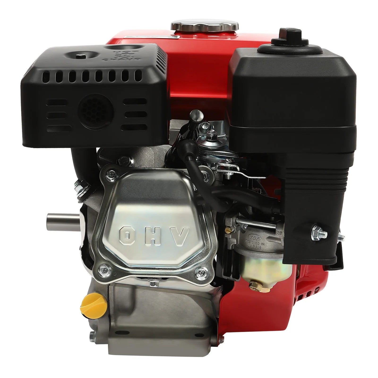 4-Takt 212cc Benzinmotor, 7,5PS 4000W 3600 U/min Einzylinder-Handstart-Benzinmotor, Kurbelwellendurchmesser 20mm