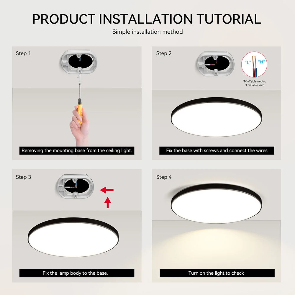 LED Deckenleuchte 15W~50W Küchenlampe Schlafzimmer Korridor Lustre Plat Led Leuchten Wohnzimmer Dekor 220V Deckenleuchter