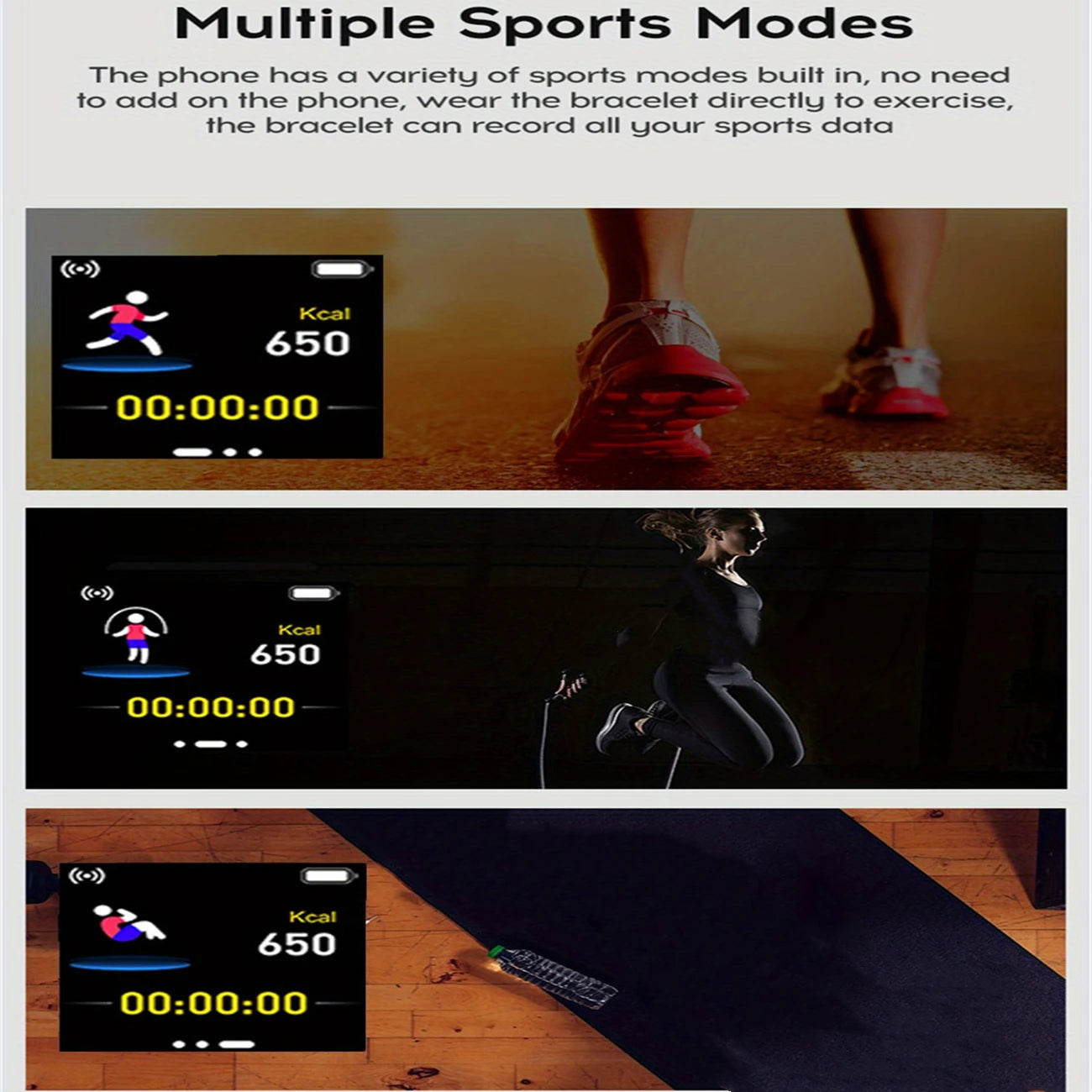 Men Smartwatch Smart Watch Sports Watches Bracelet Women Fitness Kids Digital Wristwatch Electronic Black Clock For Android IOS