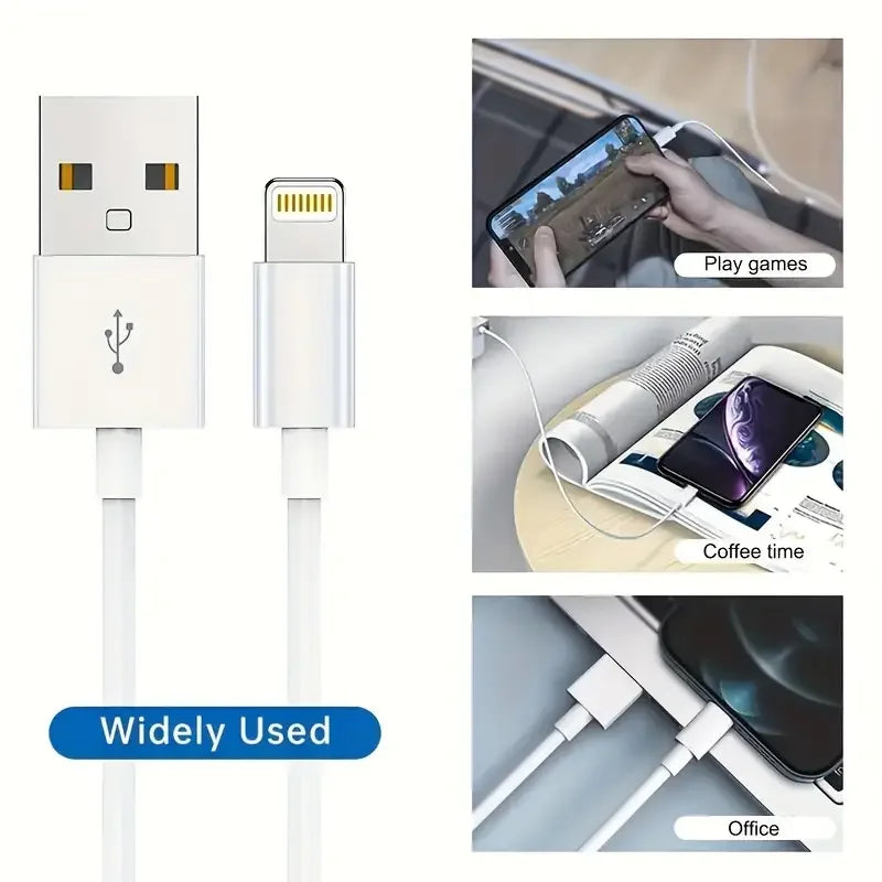 MFi zertifiziertes 1 Stk. 3 Stk. USB-A-auf-Lightning-Lade-TPE-Kabel für iPhone-Ladekabel kompatibel für iPhone 14 13 12 11 Pro Max