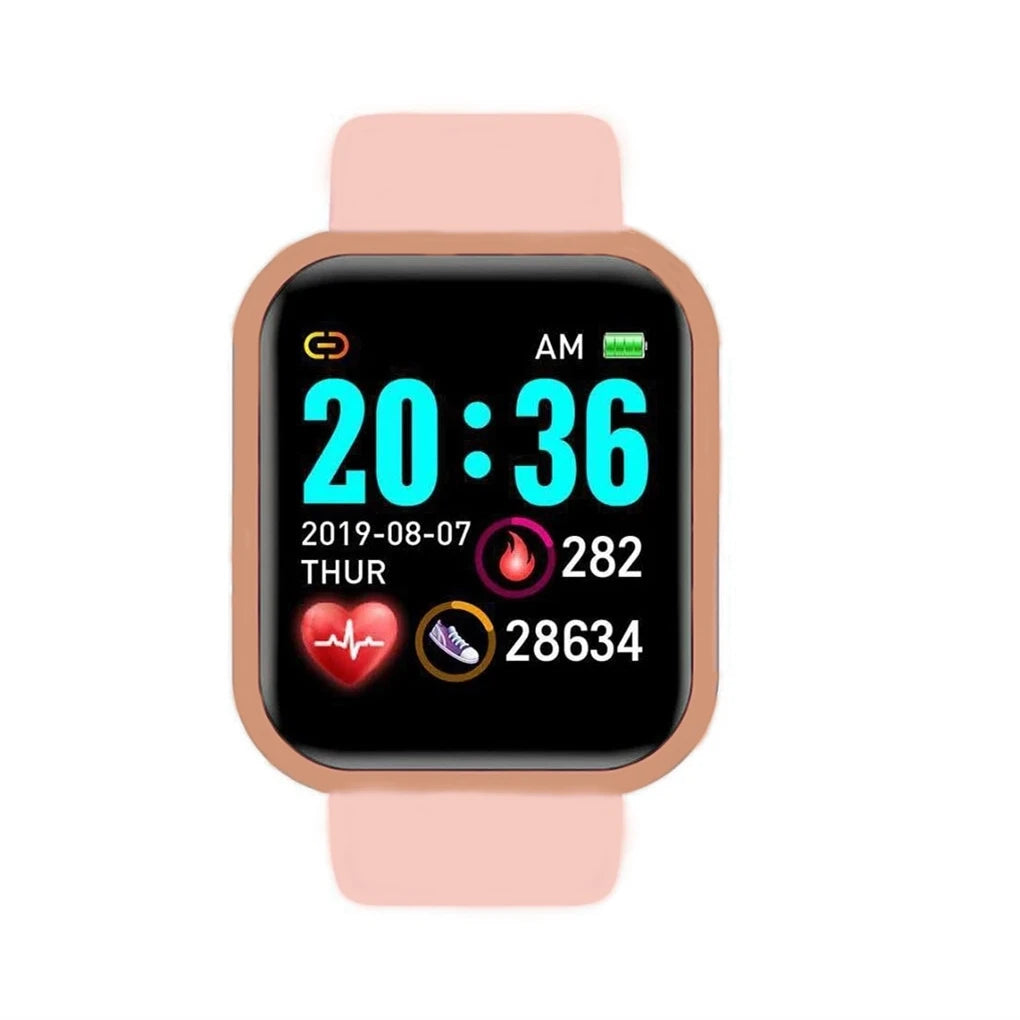 Men Smartwatch Smart Watch Sports Watches Bracelet Women Fitness Kids Digital Wristwatch Electronic Black Clock For Android IOS