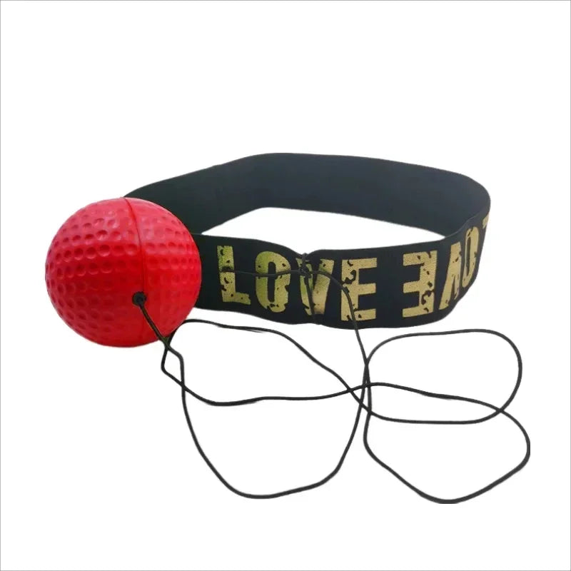 1Pcs Boxing Speed Ball Head-Mounted Pu Punch Sanda Training Hand Eye Reaction Home Sandbag Fitness Equipment Gym Muay Thai