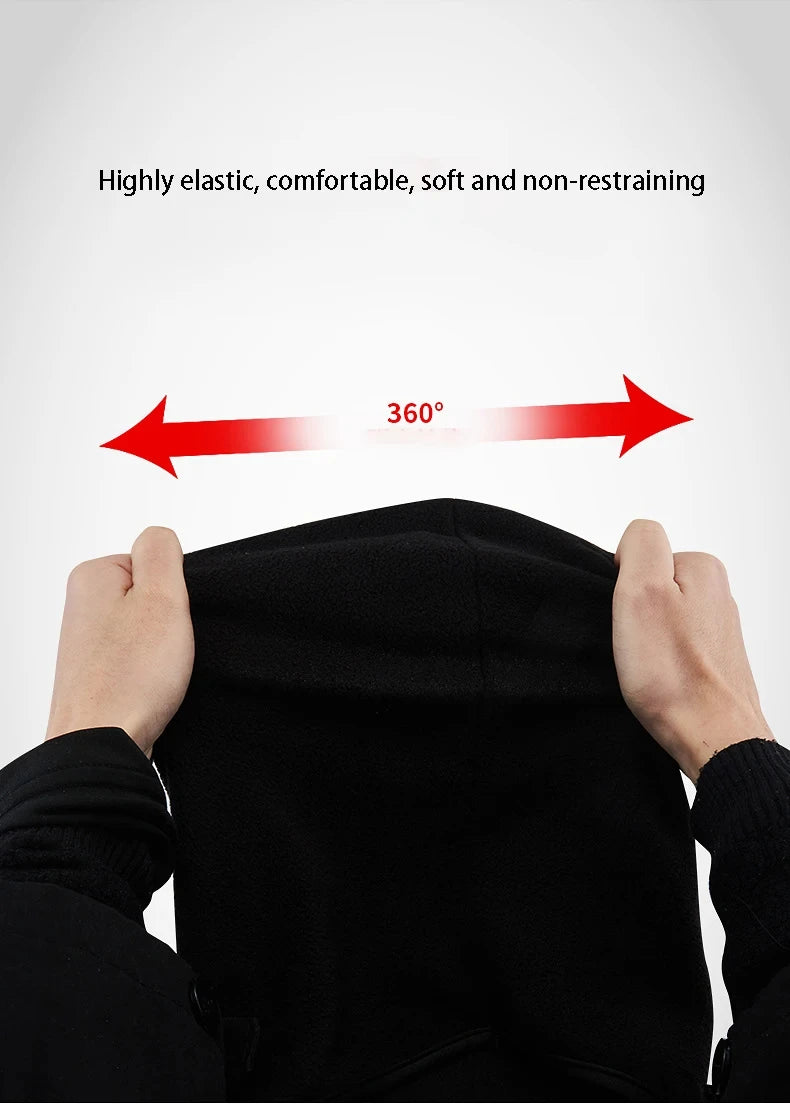 Motorrad Maske Fleece Thermischer Hals Vollgesichtsmaske Warmhalten Reitsturmhaube Biker Ski Winter Winddicht Staubdicht Gesichtsschutz