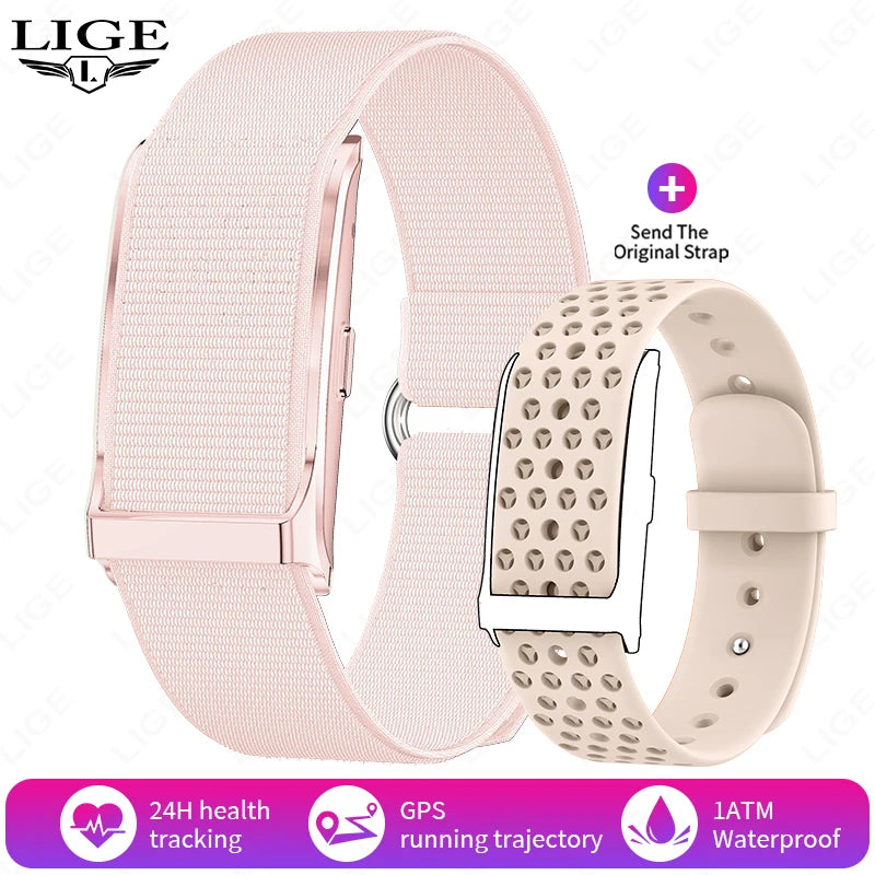 LIGE No Screen Smart Watch Men Heart Rate Blood Pressure Health Monitor Bracelet Smart Wristband Sports Fitness Women Smartwatch