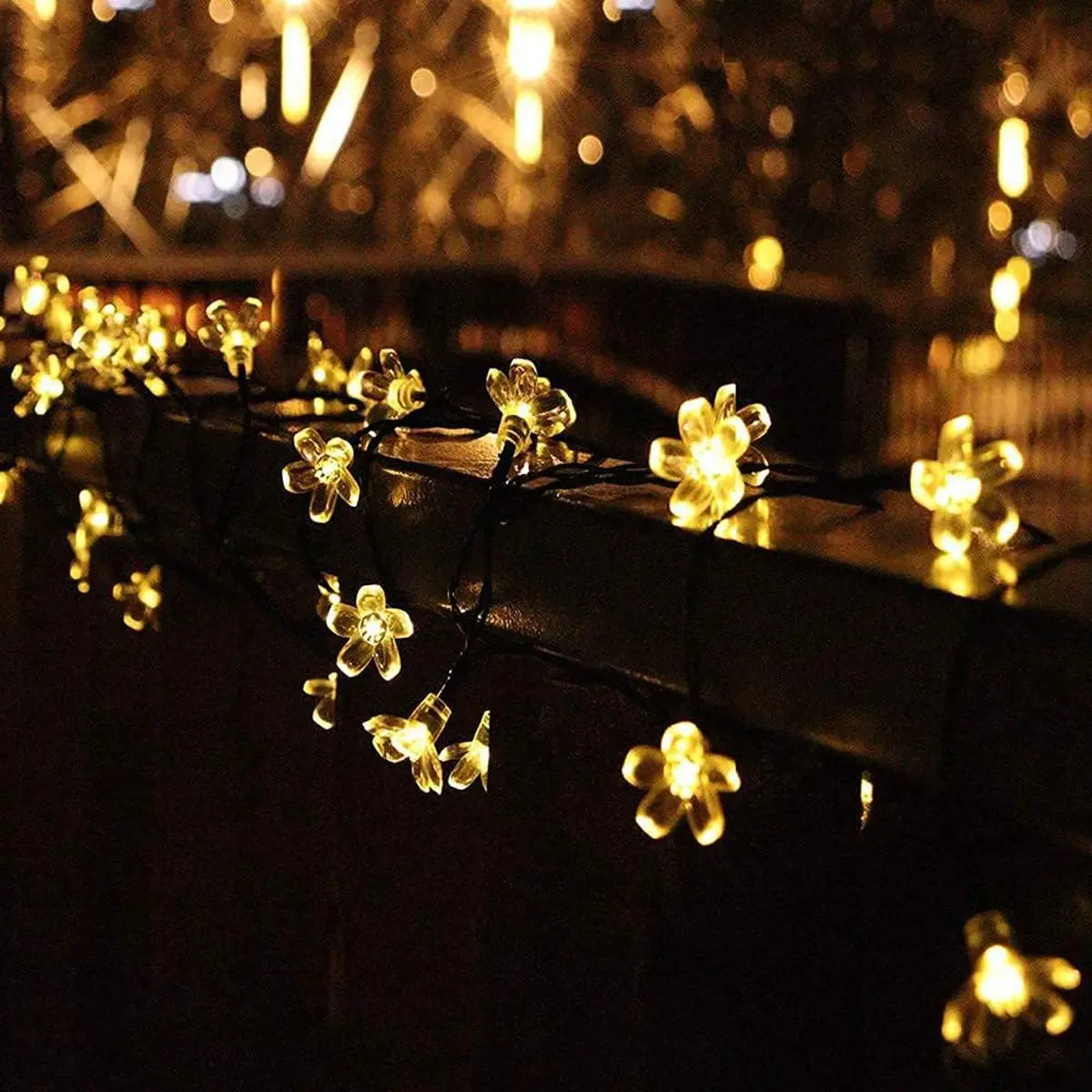 1 Stk Solar Lichterkette Blumen Outdoor Wasserdicht 20/30/50/100 LED Lichterkette für Garten Zaun Terrasse Hof Weihnachtsbaum Deko