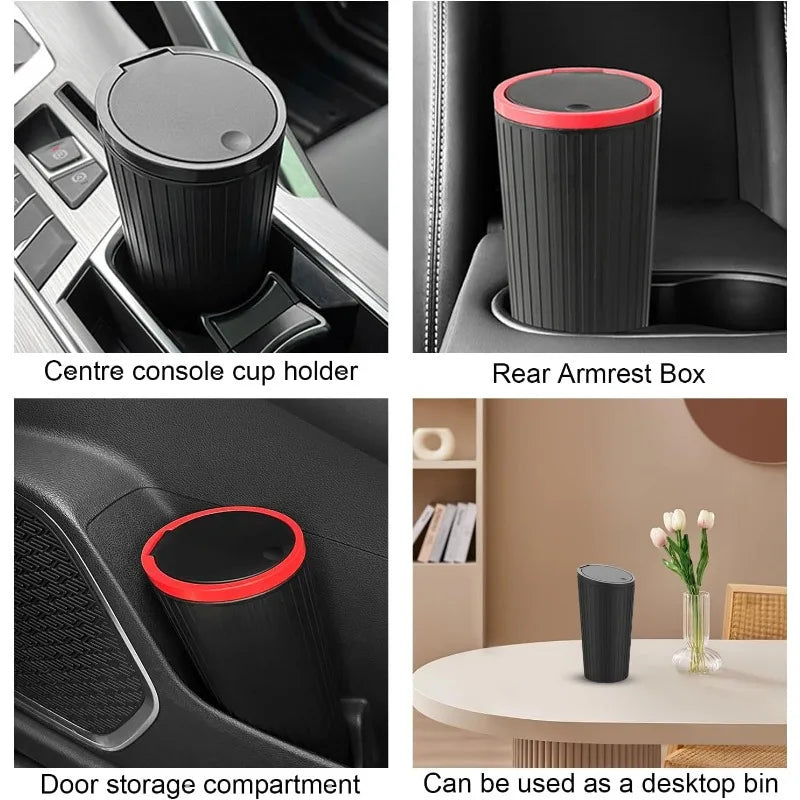 Universal Auto Mülleimer Mini Auto Abfallbehälter Auto-Innenraum Müllsack Müllbehälter Aufbewahrungsbox Eimer Auto Zubehör