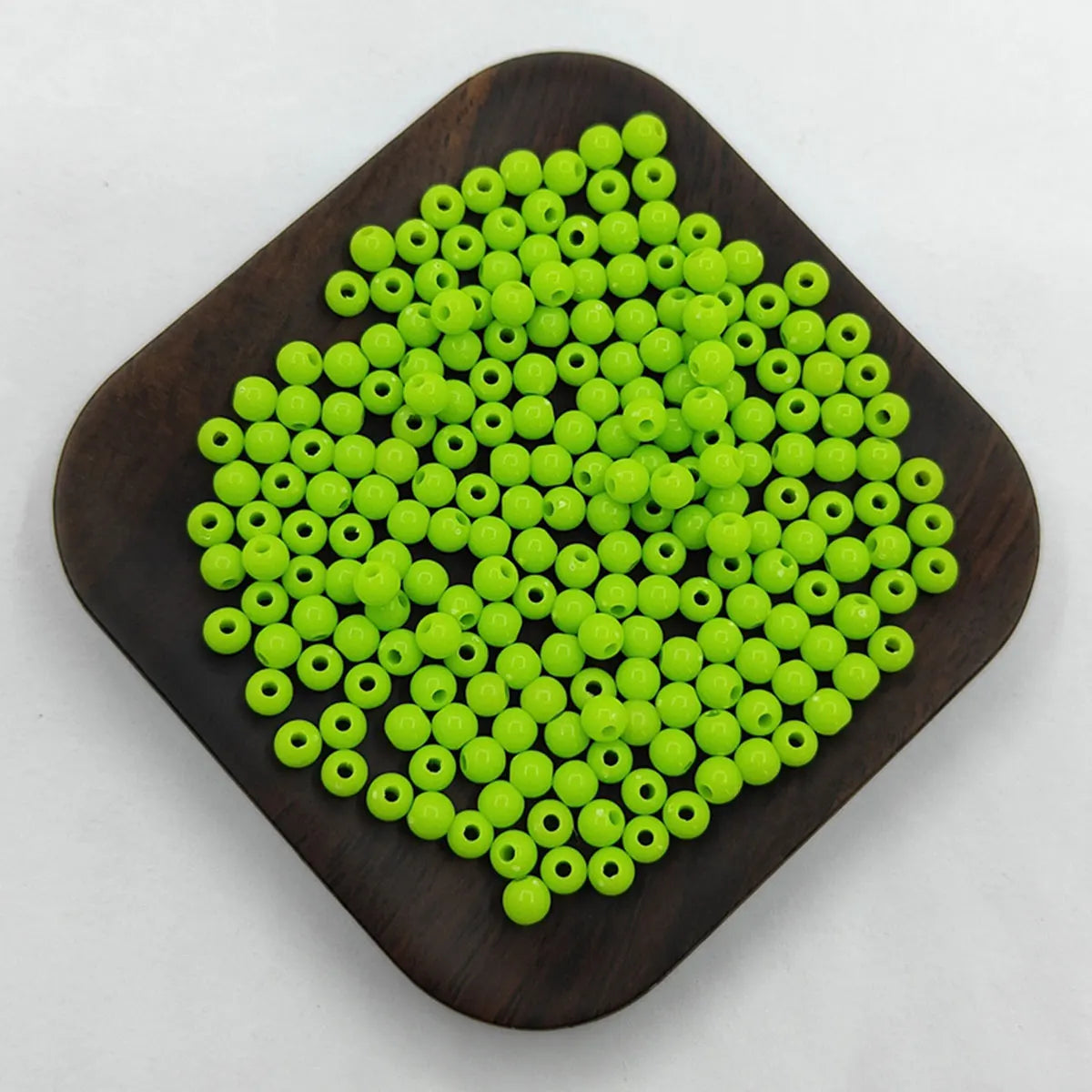 200Pcs 4mm Solid Color Round Loose Beads Jewelry Making DIY For Pendant Necklace Bracelet Wholesale