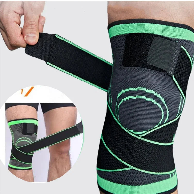 1x Knieschützer Bandagen Sportstütze Kniepolster Herren Damen Kompression Elastische Unterstützung Fitnessausrüstung Basketball Laufen Orthese Protektor