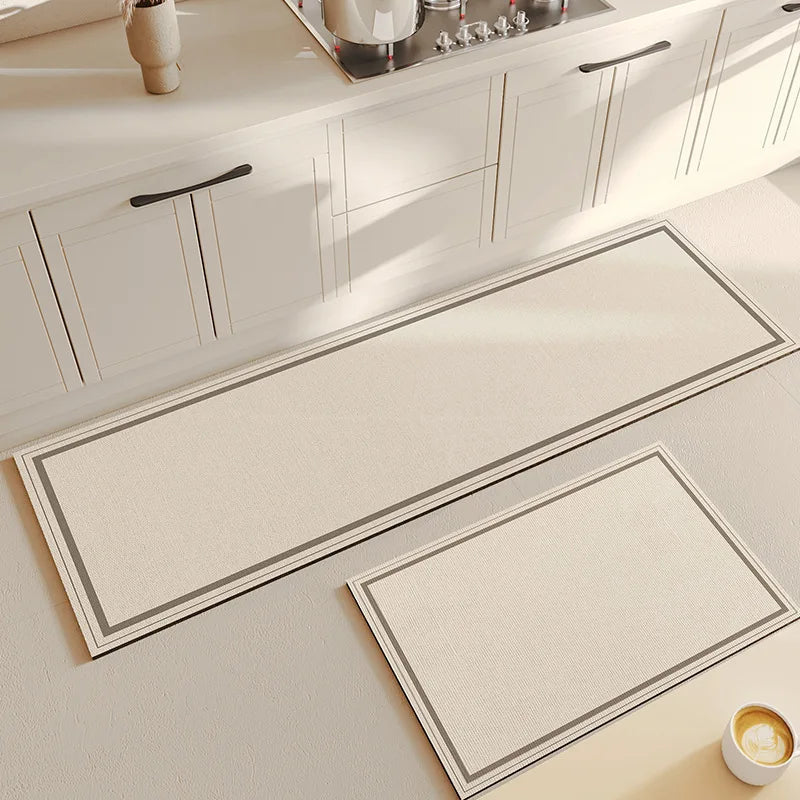 Non-Slip Kitchen Mat with Geometric Pattern