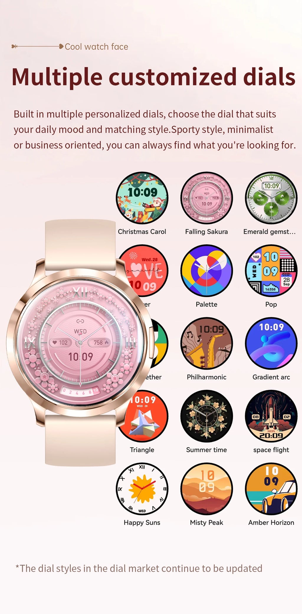 2025 NEU Smartwatch Damen 1,32"AMOLED Sport Fitness Armband Benutzerdefiniertes Zifferblatt Uhren Herren Herzfrequenz Bluetooth Anruf Damen Smartwatch