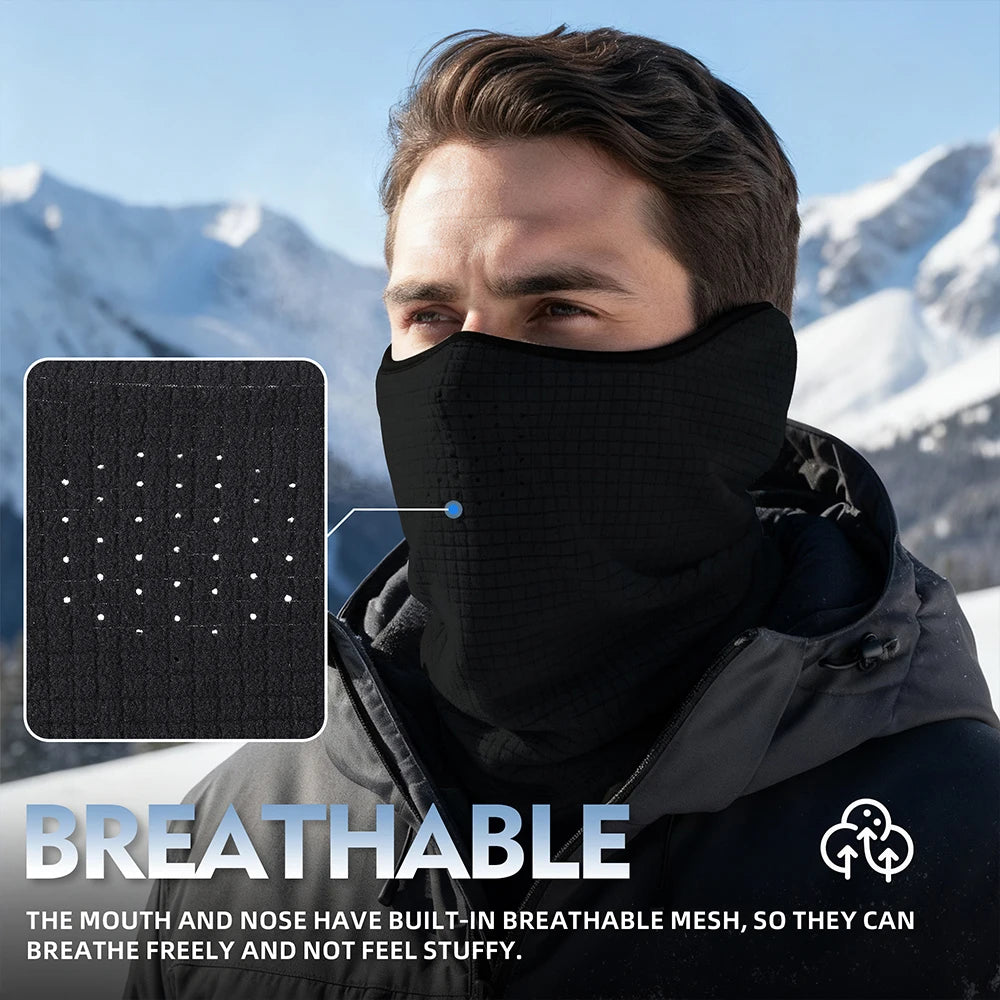Winter Halswärmer, Schlauchschal, winddicht, Radfahren, Bandana, Wandern, Sport, Laufen, Skifahren, Camping, Snowboard, Halbmaske, Herren Damen