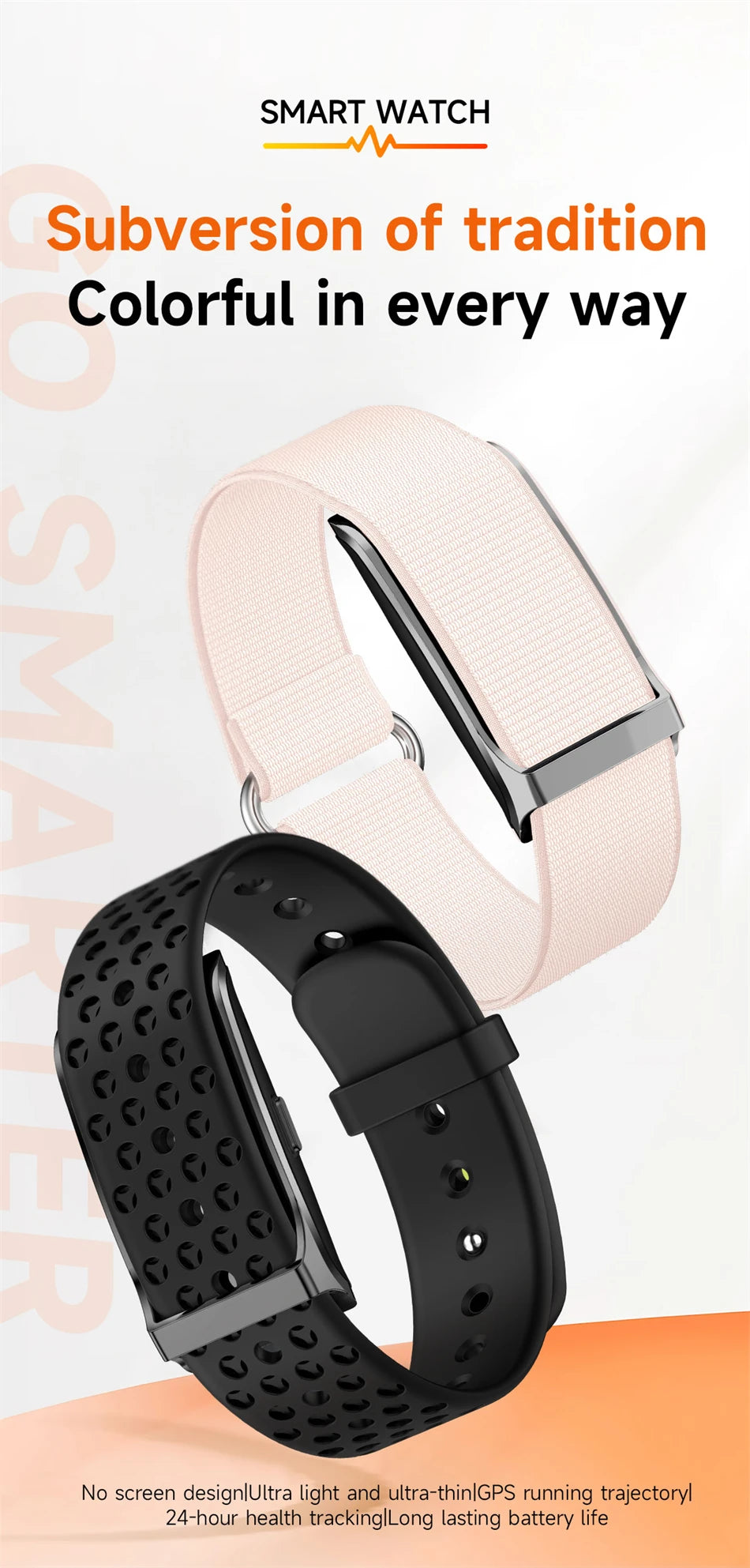LIGE Smartwatch ohne Display Herren Herzfrequenz Blutdruck Gesundheitsmonitor Armband Smart Armreif Sport Fitness Damen Smartwatch