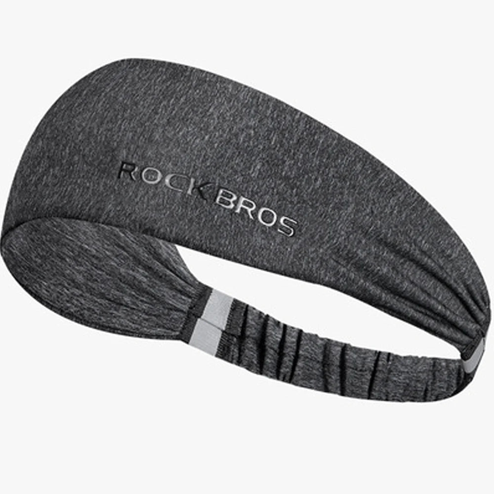 ROCKBROS Headband Sweat Bandage Sport Head Hair Band Workout Tennis Fitness Jog Basketball Running Women Men Sweatband