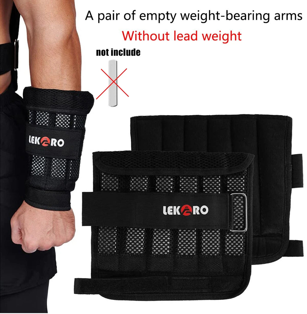 Verstellbare gewichtstragende Weste für Arme/Beine, abnehmbares Handgelenk- und Knöchelgewicht für Herren und Damen Training Fitness