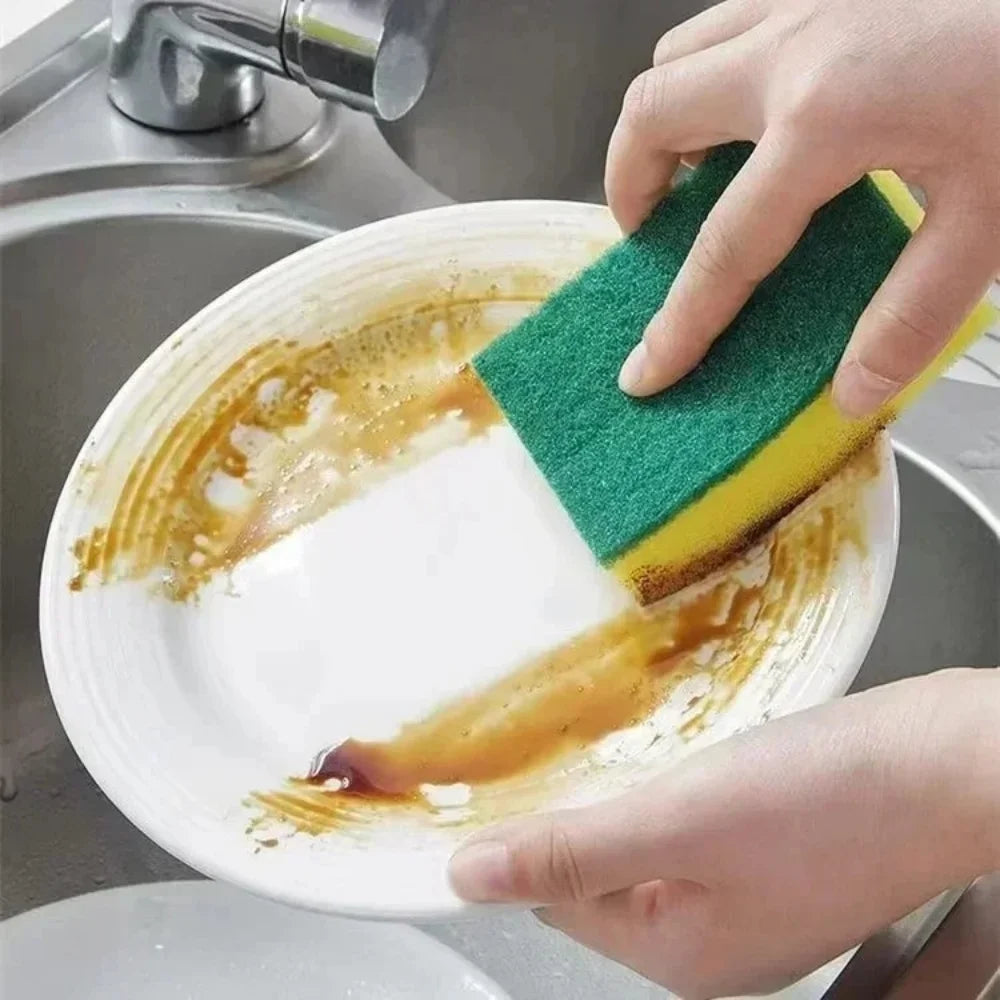 Cleaning Sponge Highly Absorbent Double-sided Dish Washing Sponge Magic Cleaning Brush Household Kitchen Cleaning Tool 10-50 Pcs