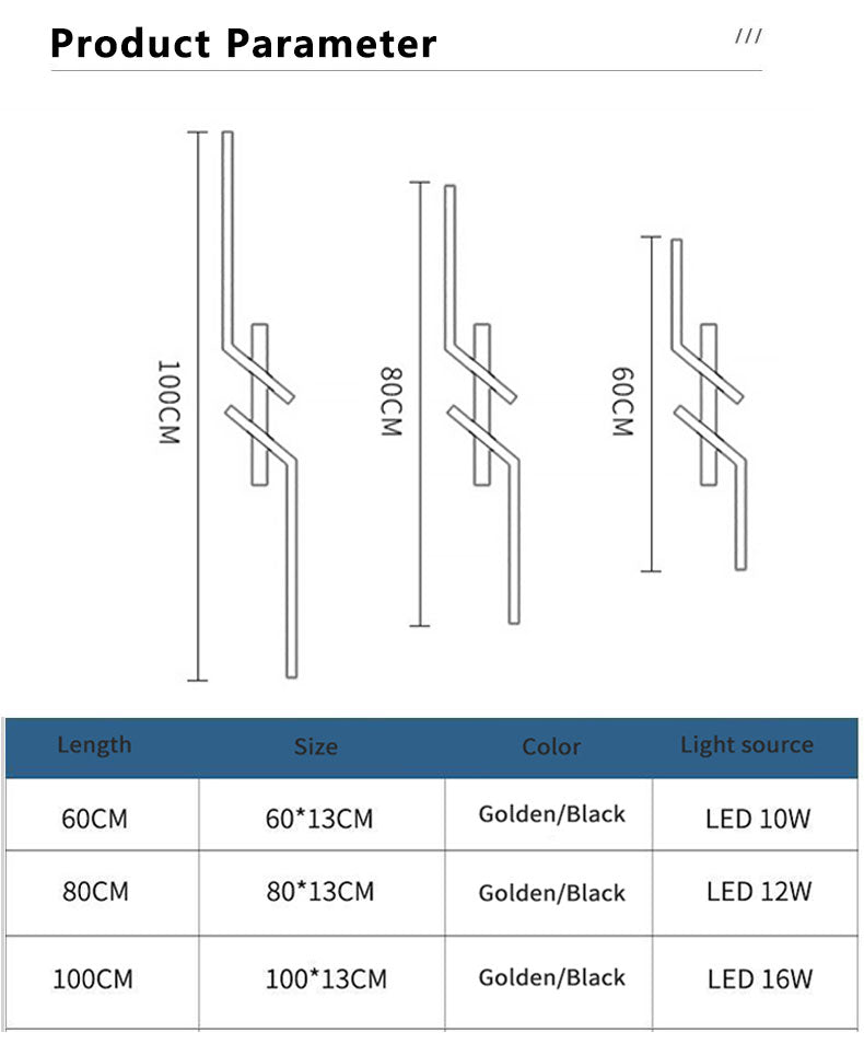 Moderne Kreative LED-Streifen-Wandleuchte, minimalistische Schlafzimmer-Nachttisch-Wandlampe, LED-Leuchten, Wohnzimmer TV-Sofa Hintergrund-Wandleuchte