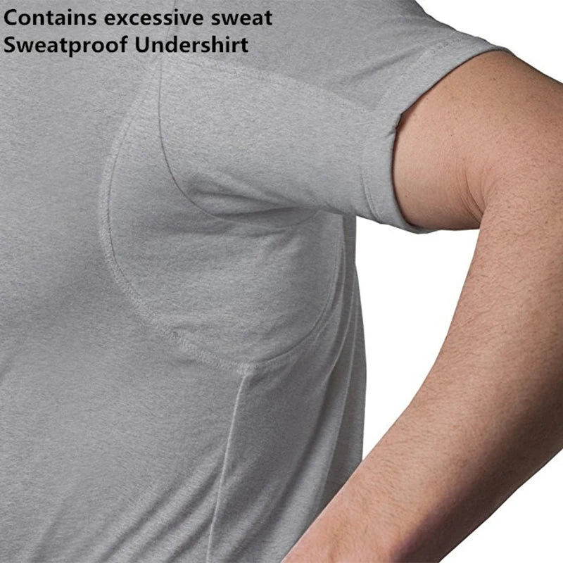 Herren Modal Schweißdicht Anti Gegen Achselschweiß Beständige Fitness Herren T-Shirts