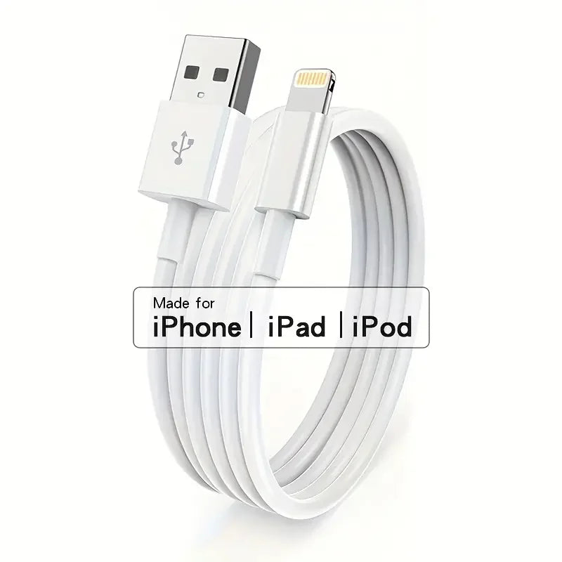 MFi zertifiziertes 1 Stk. 3 Stk. USB-A-auf-Lightning-Lade-TPE-Kabel für iPhone-Ladekabel kompatibel für iPhone 14 13 12 11 Pro Max