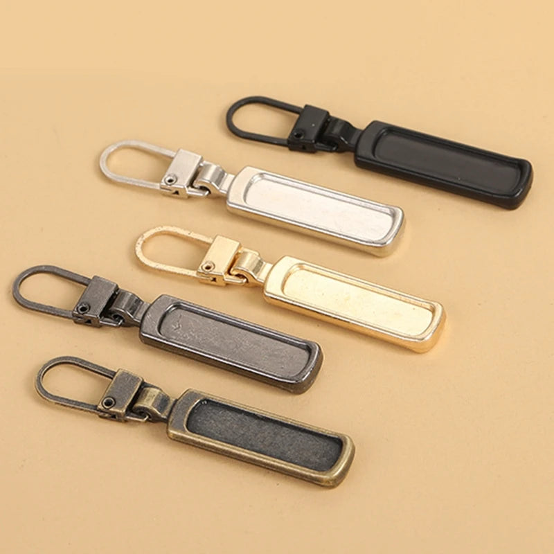 5 Stück Näh-DIY abnehmbarer Reißverschlusskopf Reißverschlusszipper praktisch bequem stabil Tasche Handtasche Koffer Geldbörse Rucksack Zelt