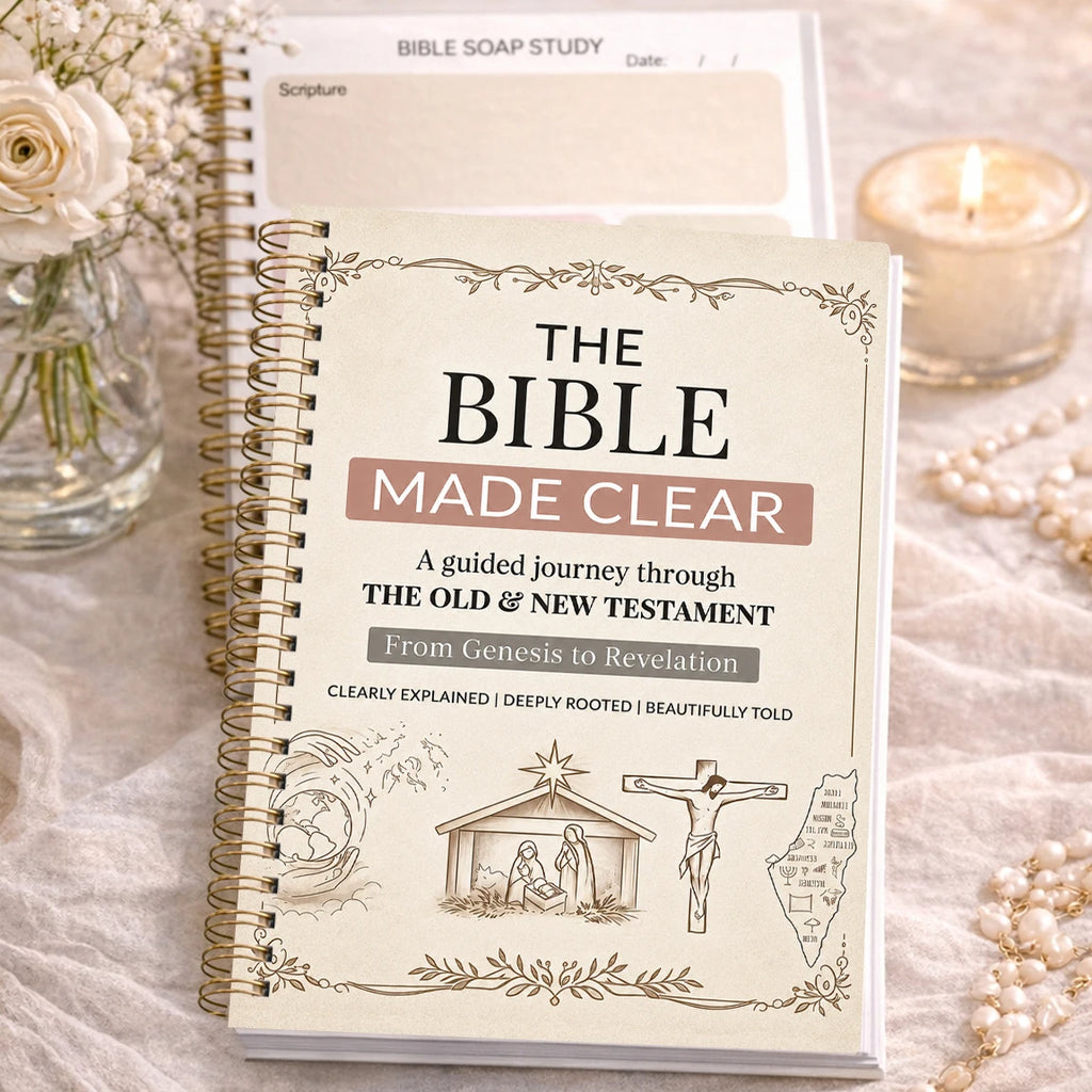 1pc 8-Week Bible Study Planner, 8.15×5.67in Twin-Wire Devotional Journal, Scripture Reading & Reflection Notebook