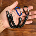 1PC Taktische einziehbare Feder, elastisches Seil, Sicherheitsausrüstung, Werkzeug, Wandern, Camping, Anti-Verlust-Telefon, Schlüsselanhänger, Angelschnüre für Outdoor