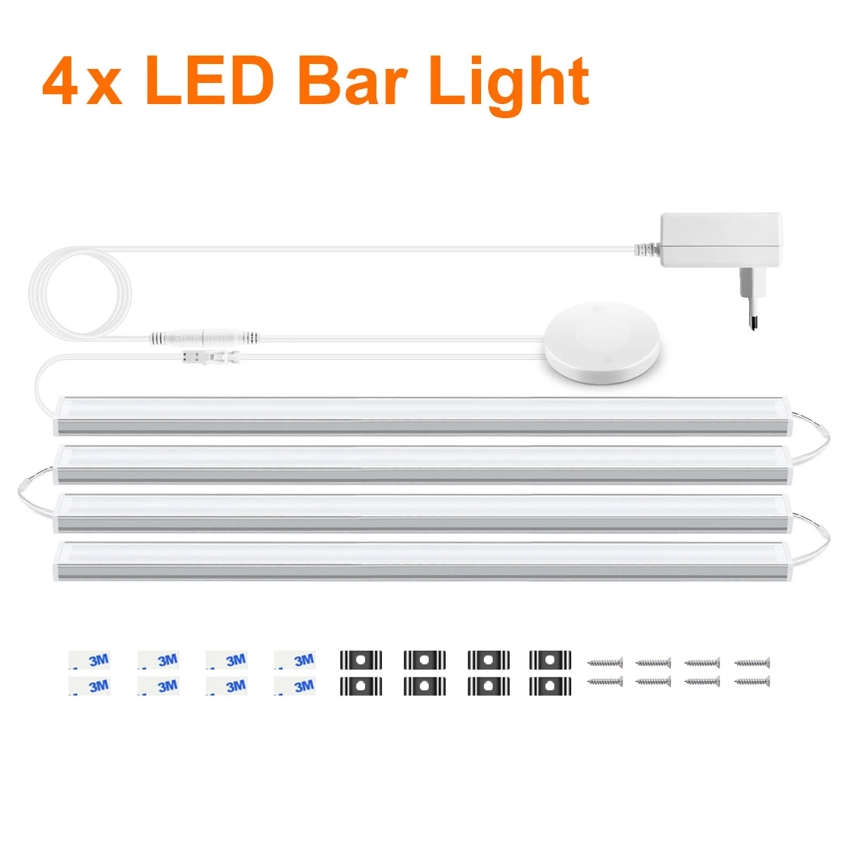 Penetrable Wood Touch Sensor Dimmable LED Lights Motion Sensor Under Cabinet Kitchen Light Aluminum Bar Lamp Wardrobe Shelf Deco