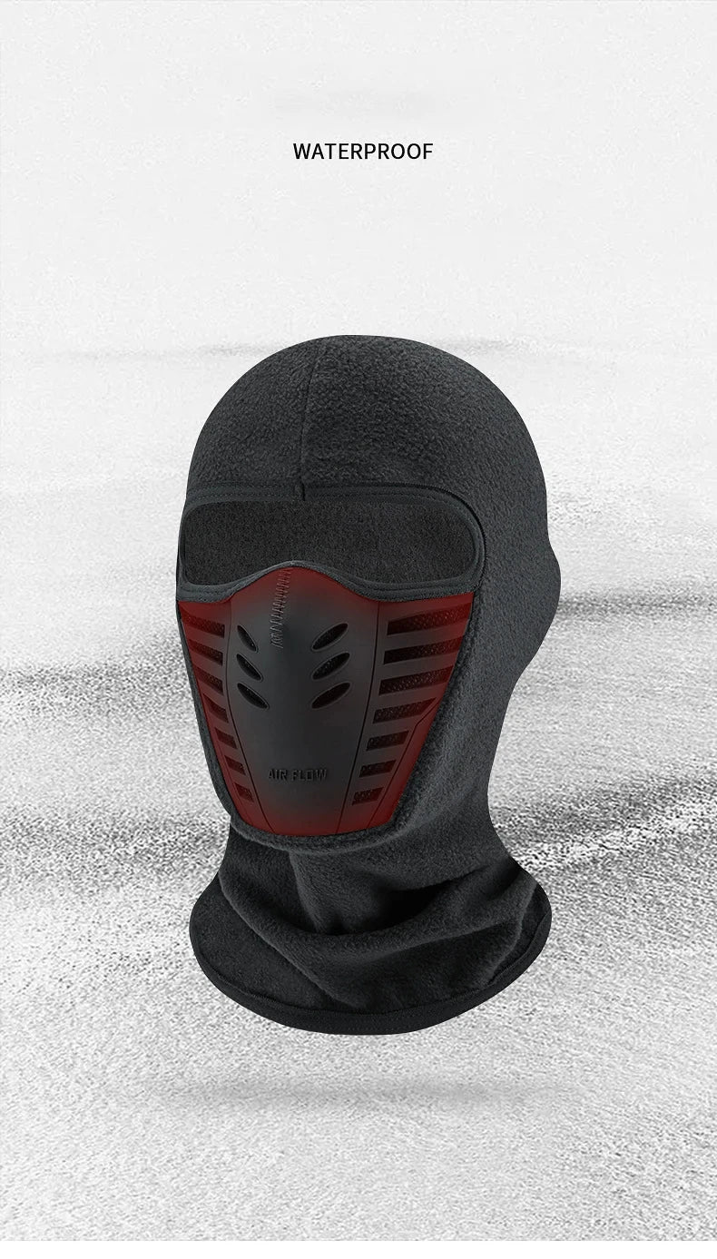 Motorrad Maske Fleece Thermischer Hals Vollgesichtsmaske Warmhalten Reitsturmhaube Biker Ski Winter Winddicht Staubdicht Gesichtsschutz
