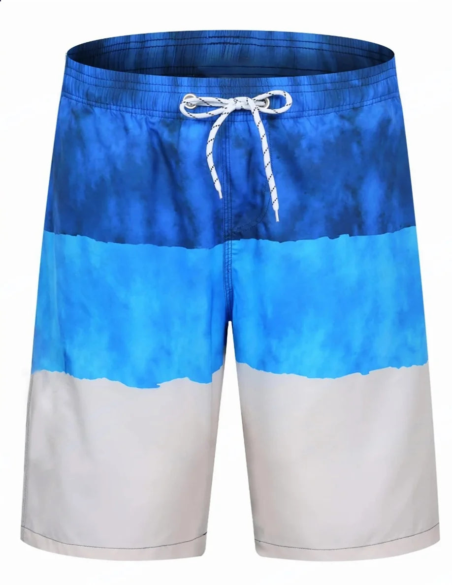 2025 New Men's Casual Shorts Fitness Shorts Summer Breathable 3D Beach Shorts Men's Classic Beach Quick Drying Shorts