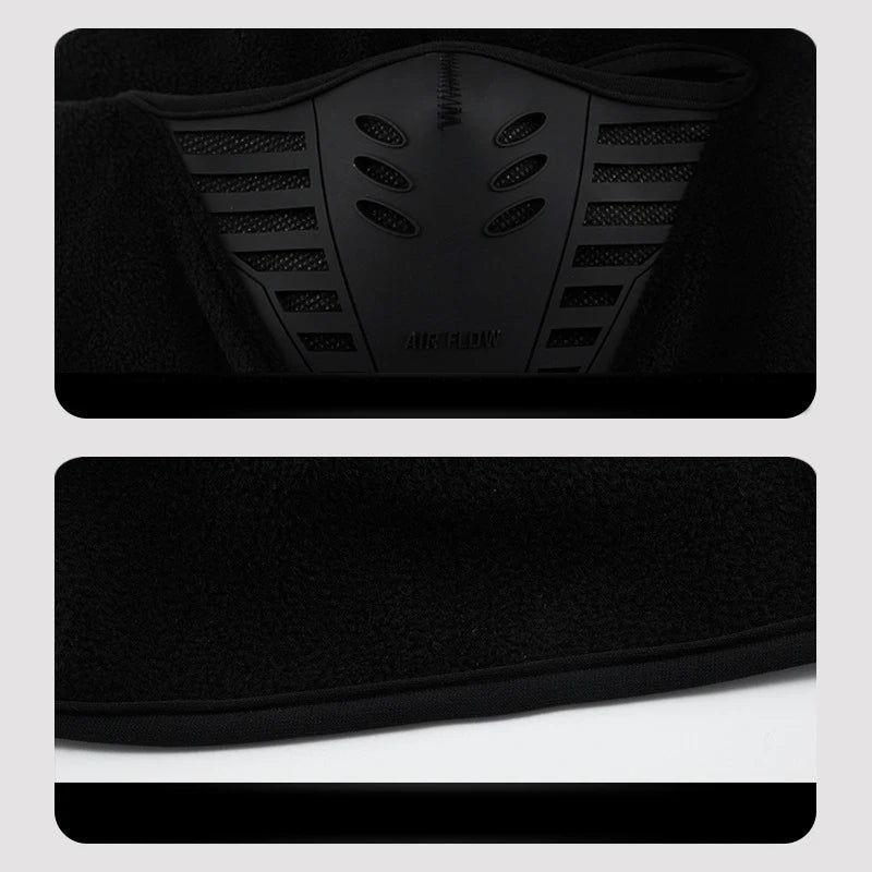 Motorrad Maske Fleece Thermischer Hals Vollgesichtsmaske Warmhalten Reitsturmhaube Biker Ski Winter Winddicht Staubdicht Gesichtsschutz