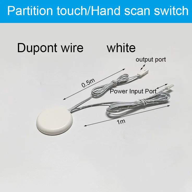 "Hand-Sweep Induction Switch for Partitions, DC3.7-24V, 3CM Wood Penetration, Easy to Instal